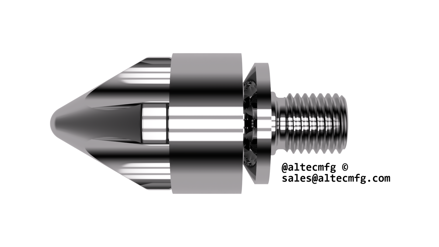Conjunto de punta de tornillo Engel de 25 mm, 3 piezas, flujo libre; se adapta a modelos más antiguos