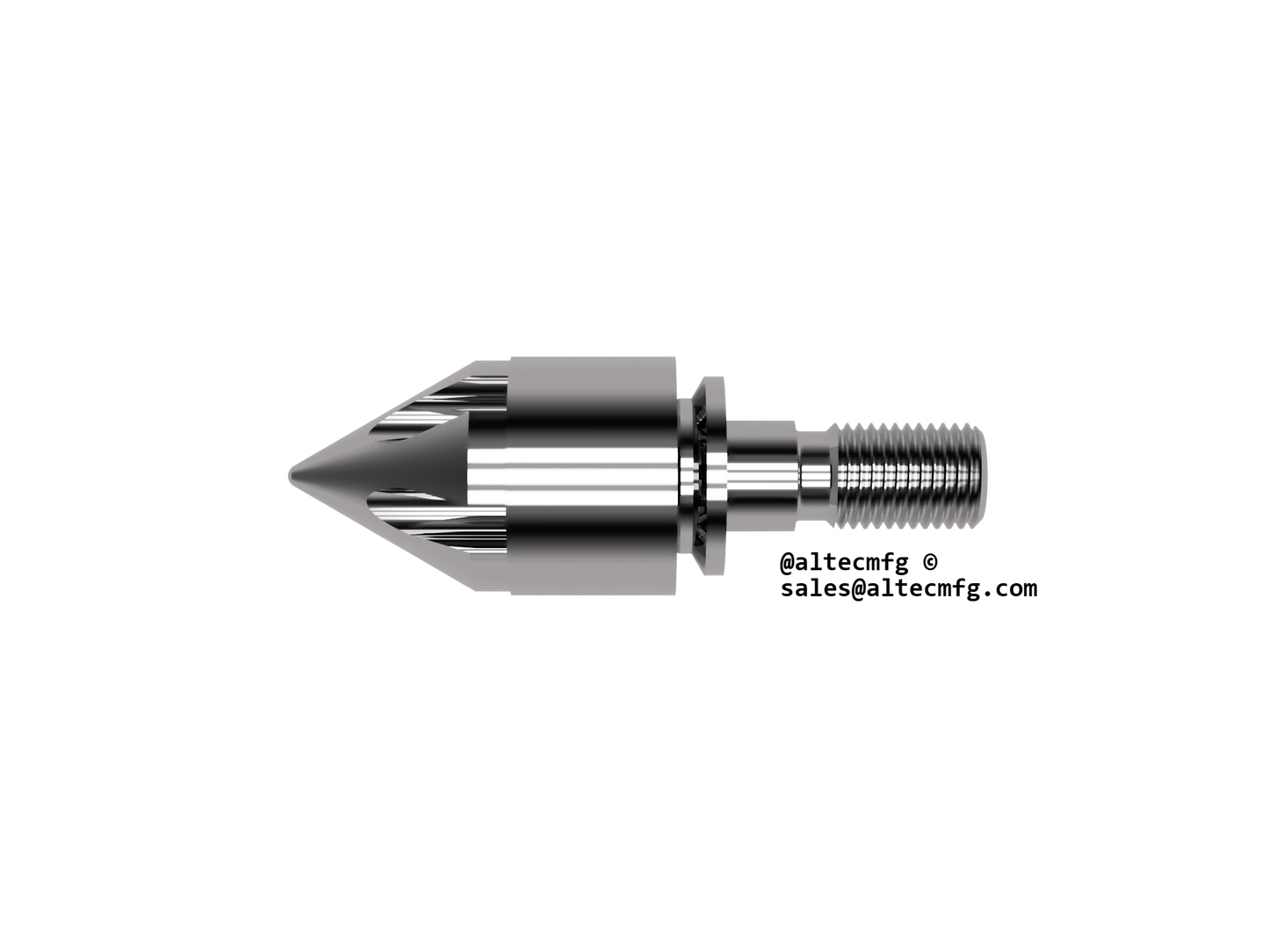 65 mm Cincinnati, Screw Tip Assembly 3pc Free Flow- Fits All Models